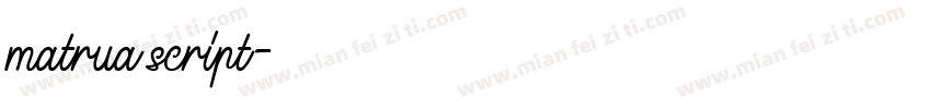 matrua script字体转换